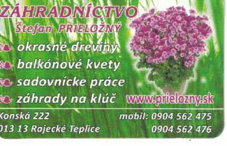 zahradnictvo - slovenský