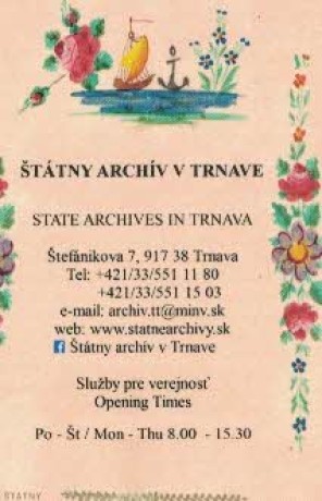 archiv Trnava - slov.
