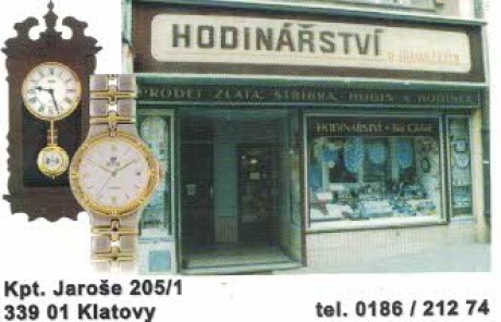 2001 hodinářství Cihlář