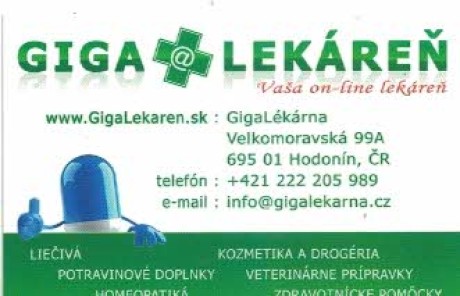Giga lékáreň- slov.
