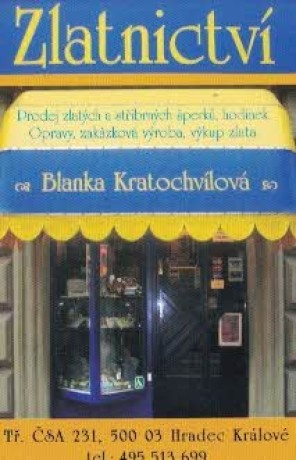 Zlatnictví Kratochvílová