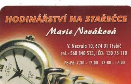 Hodinářství na Stařečce