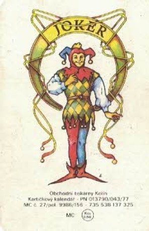 1990 Joker pozadí modré