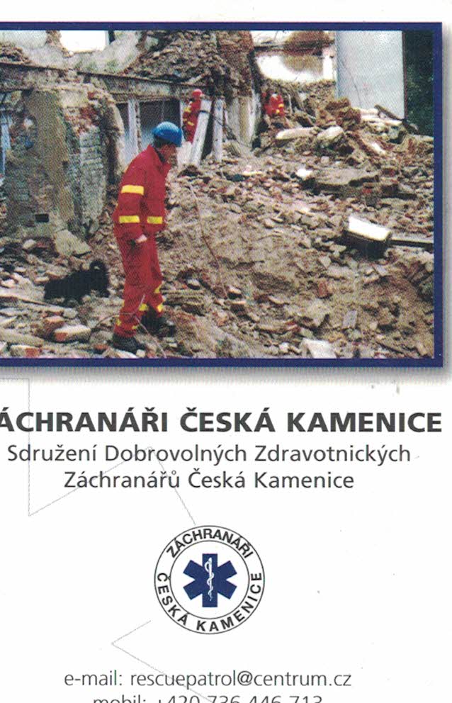 Záchranáři Česká Kamenice